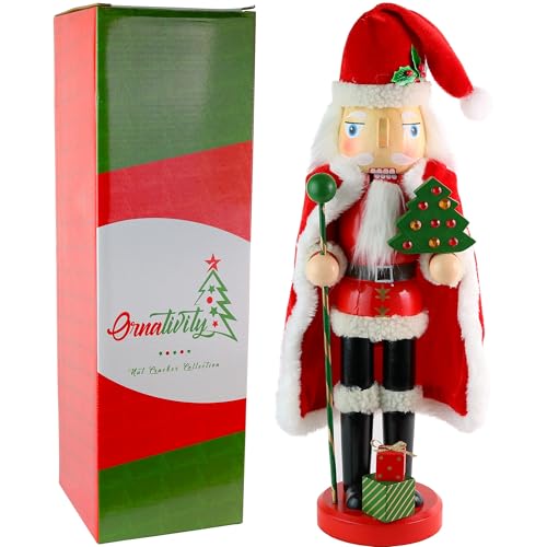 13.5" Wooden Santa Nutcracker B330522