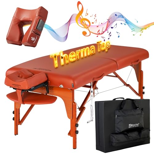 31" Portable Massage Table with Heating Pads A896216