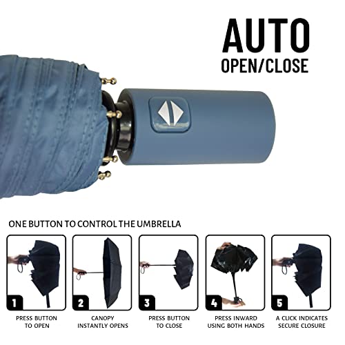 Compact Automatic Waterproof Light Folding Umbrella X3057