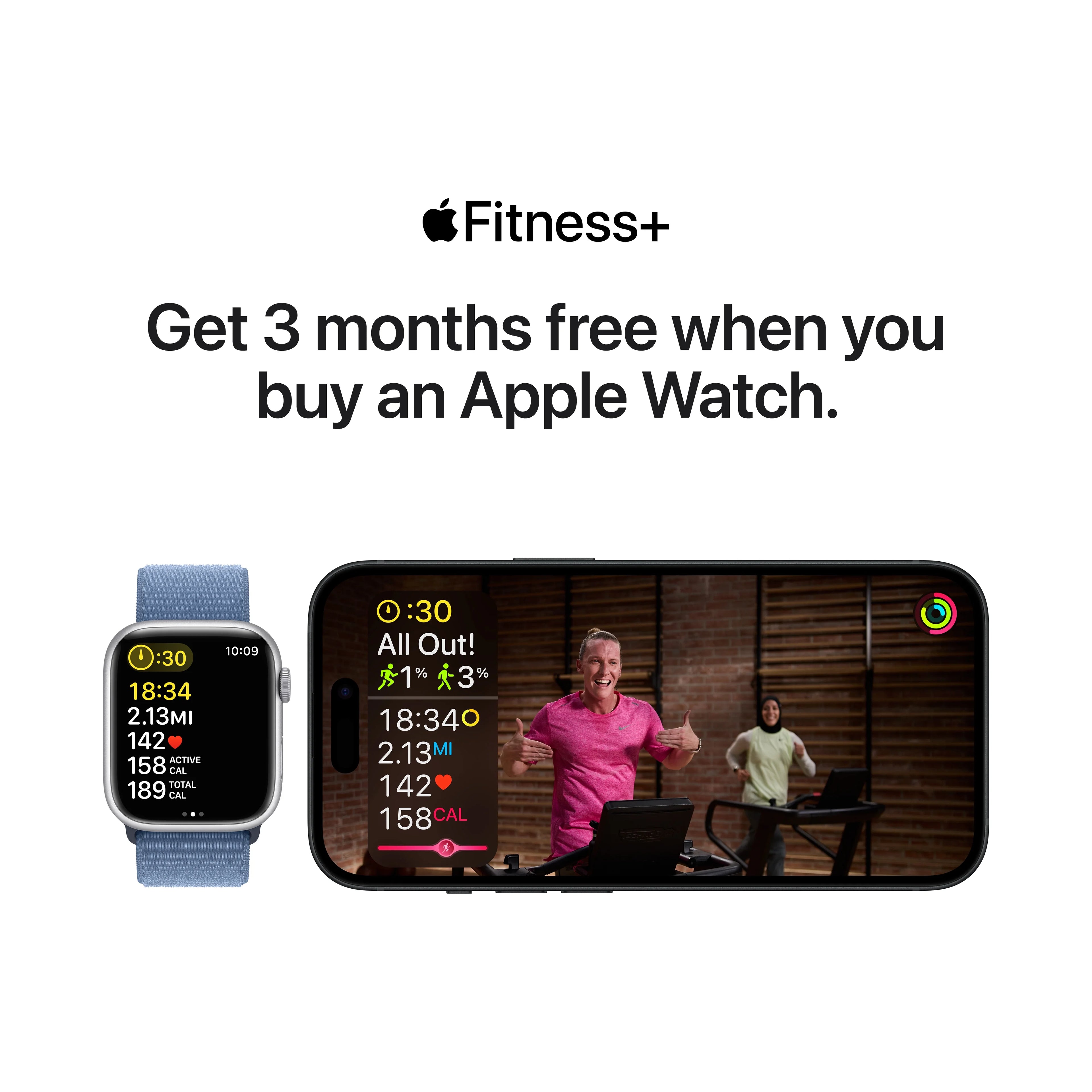 Silver Aluminum 40mm GPS Smartwatch with Storm Blue Sport Band I774