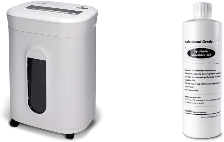 White 10-Sheet High Security Micro-Cut Paper and Credit Card Shredder H7529