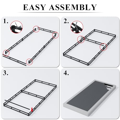4 Inch Full Size Metal Box Spring I38440