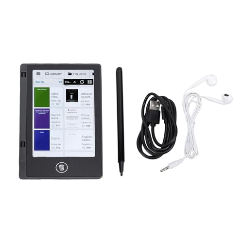 5 Inch Color LCD Touchscreen E Reader with WiFi, Bluetooth, 1GB RAM + 8GB Storage O30807
