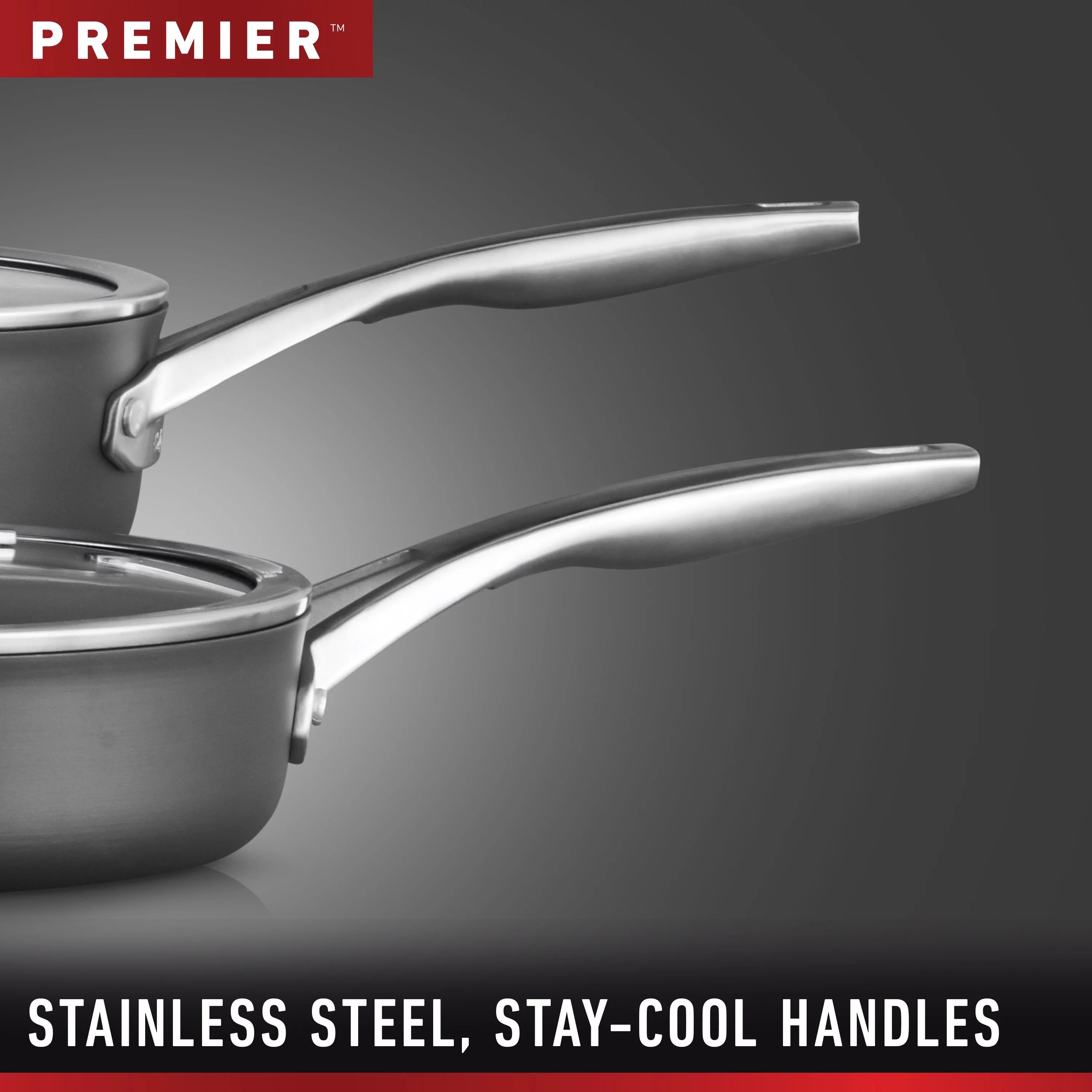 11 Piece Hard Anodized Aluminum Nonstick Pots & Pans Set C652