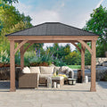 12' x 14' Gazebo with Aluminum Roof N389