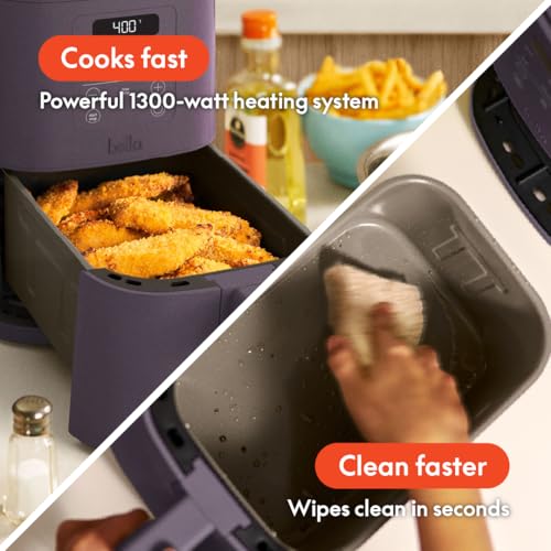 4Qt Slim Air Fryer with Ceramic Nonstick Coating W7318