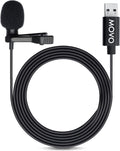 USB Lavalier Lapel Clip-on Omnidirectional Computer Microphone (20-Foot Cord) R1227