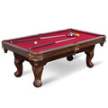 87 inch Billiard Table - Burgundy, Red R74072