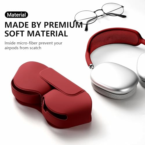 Black PU Leather Carrying Case for Headphones T7301