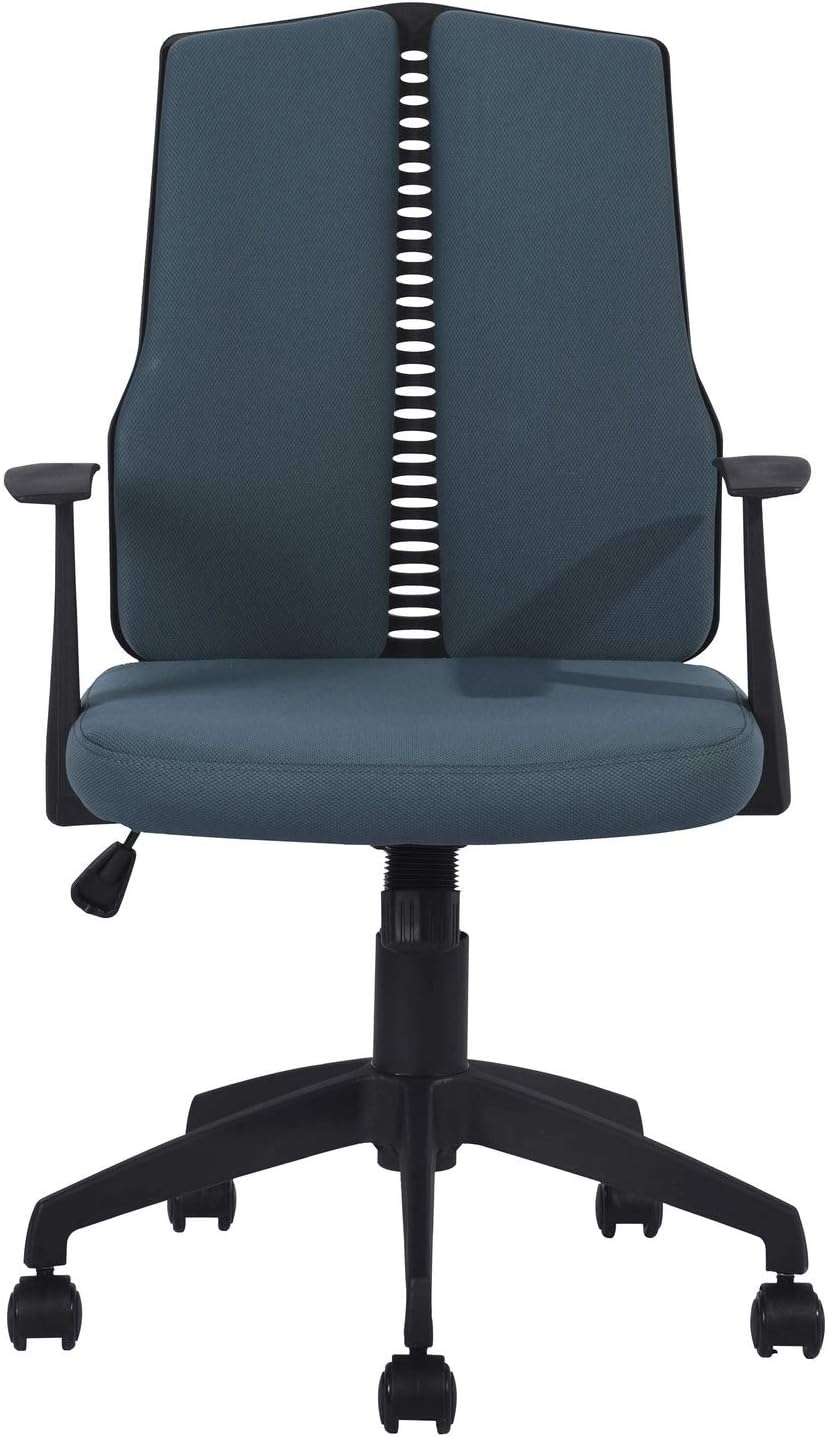 Dark Blue Ergonomic Swivel Rolling Desk Chair N104287