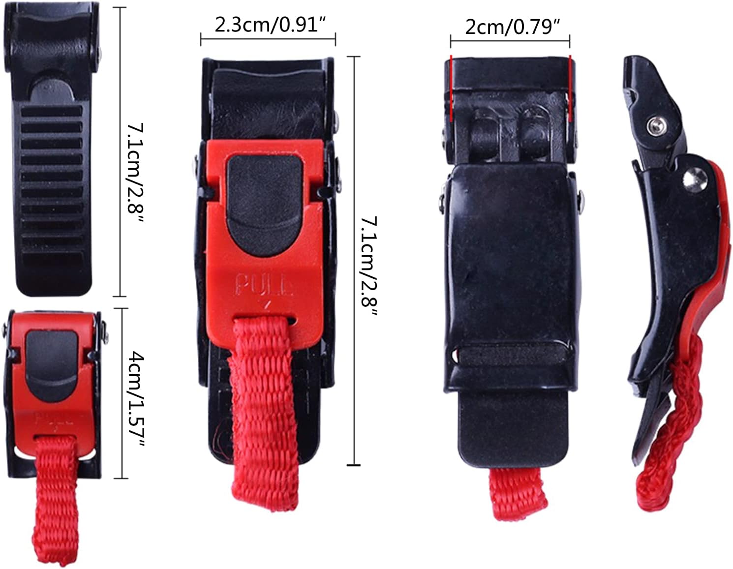 1 set of 2 Helmet Clip Replacement F3061