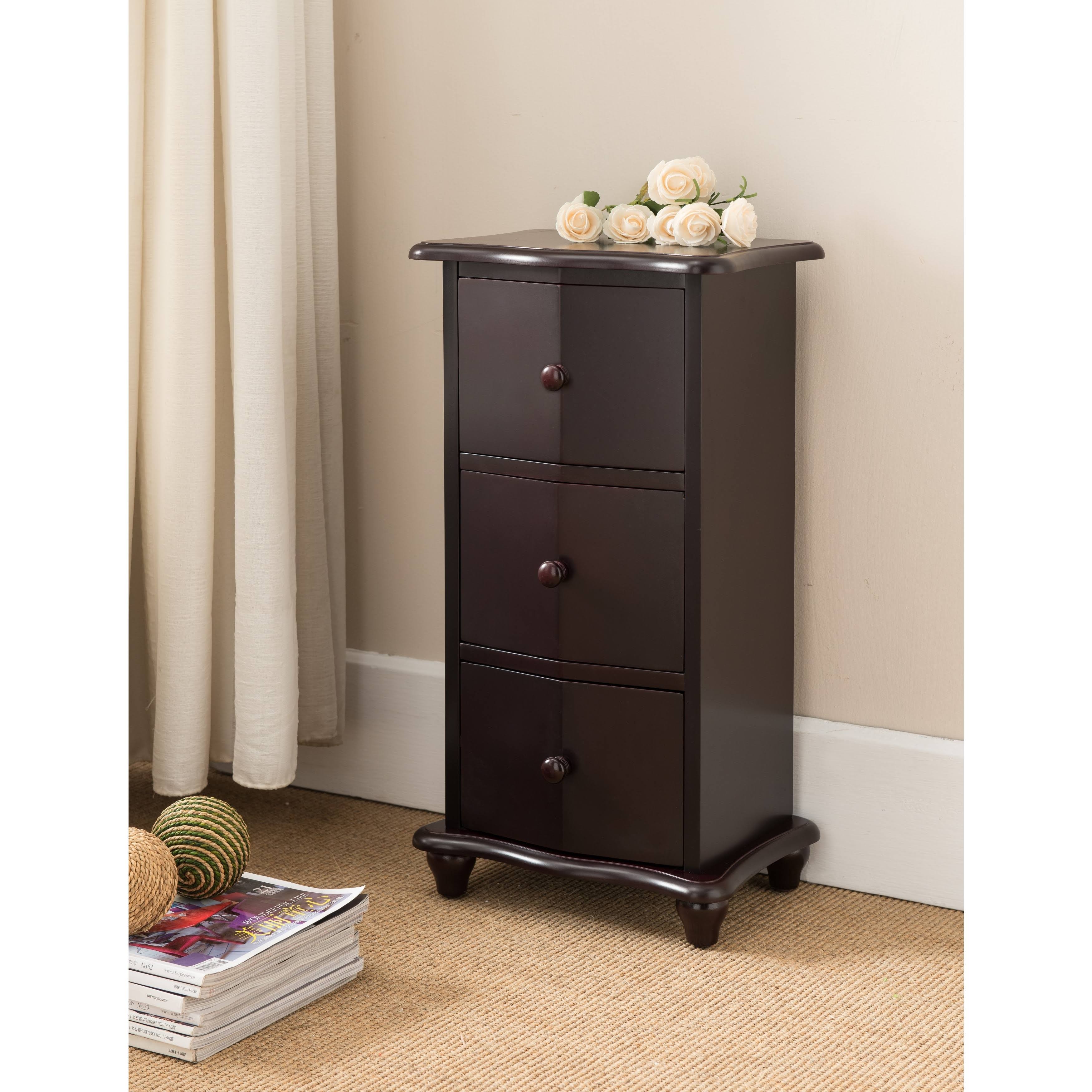 Dark Cherry Wood Accent Cabinet T464