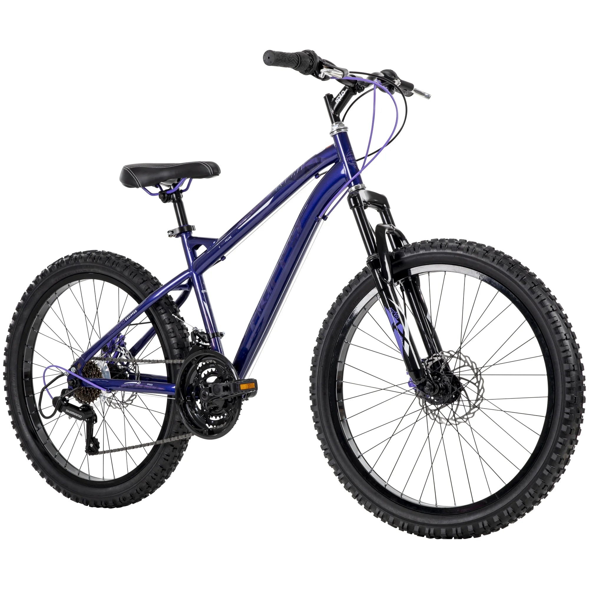 24-inch Girls' Mountain Bike, 18-speed, Purple Q530450