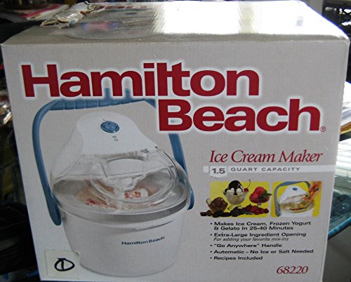 1.5-Quart Capacity Ice Cream Maker, White V509