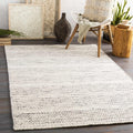 Natural Fiber Wool Area Rug - Black, Cream, Beige - 8'10" x 12' K5070