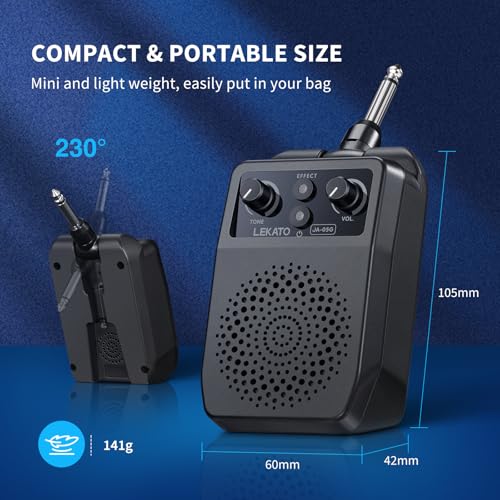 Mini Electric Guitar Amp 5W Bluetooth with Built-in 4 Effects Rechargeable H621
