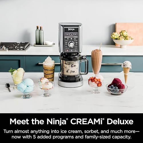 11-in-1 Ice Cream & Frozen Treat Maker with 2 XL Family Size Pint Containers, Silver L79840