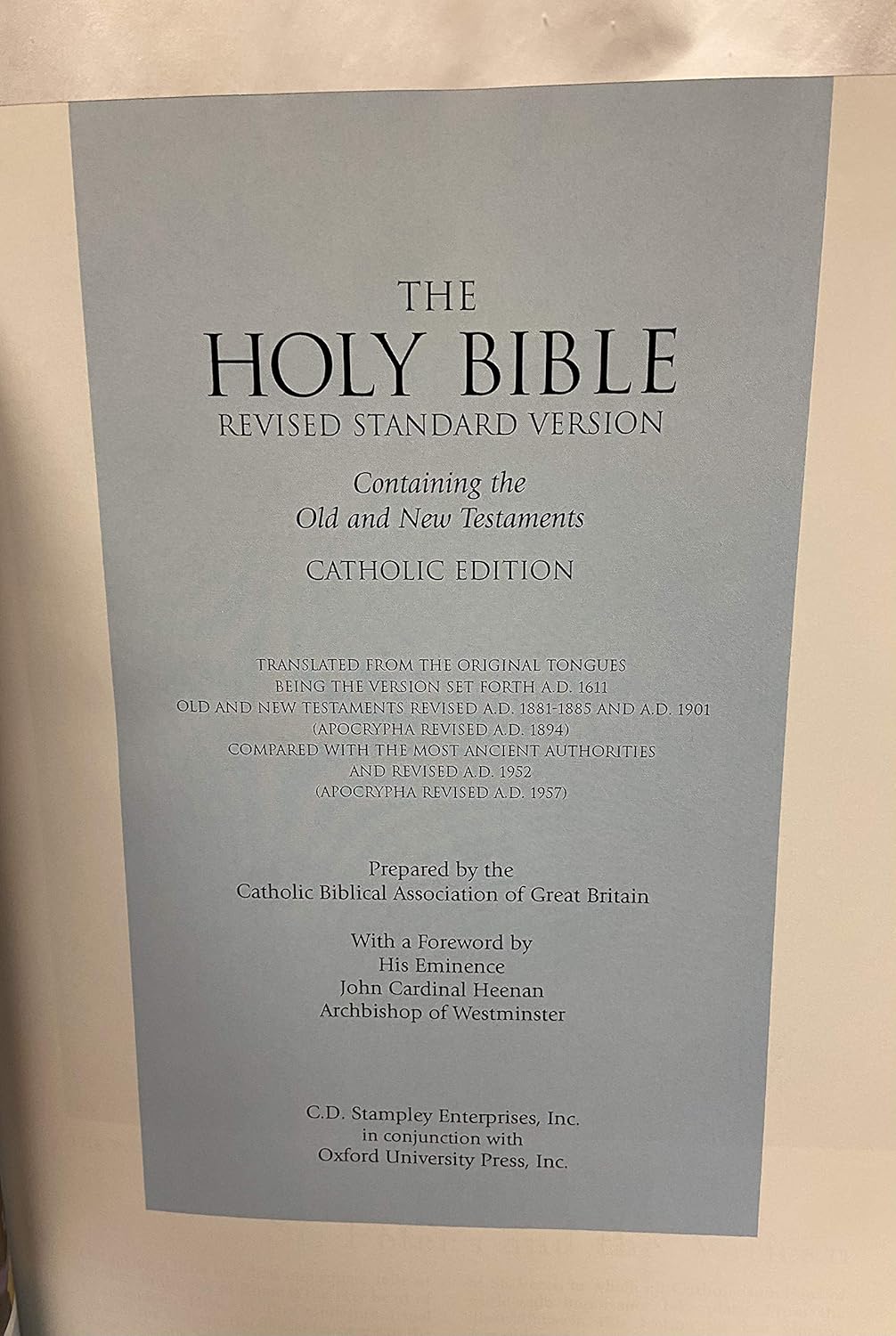 Catholic Family Bible V429