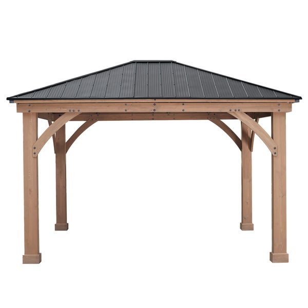 12' x 14' Gazebo with Aluminum Roof N389