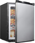 2.1 Cubic Feet Silver Compact Mini Freezer Q8290