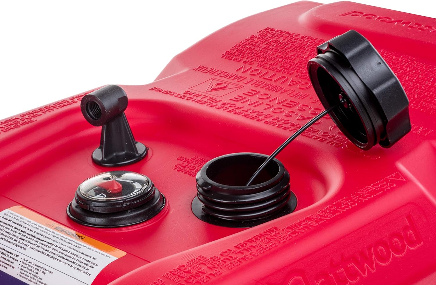 6-Gallon Portable Marine Boat Fuel Tank with Fuel Gauge Q368