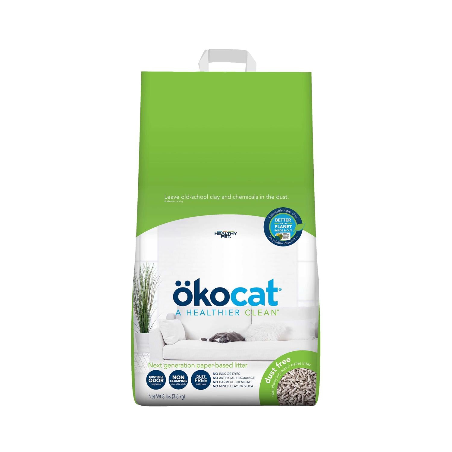 Dust Free Non-Clumping Paper Pellet Cat Litter K650999