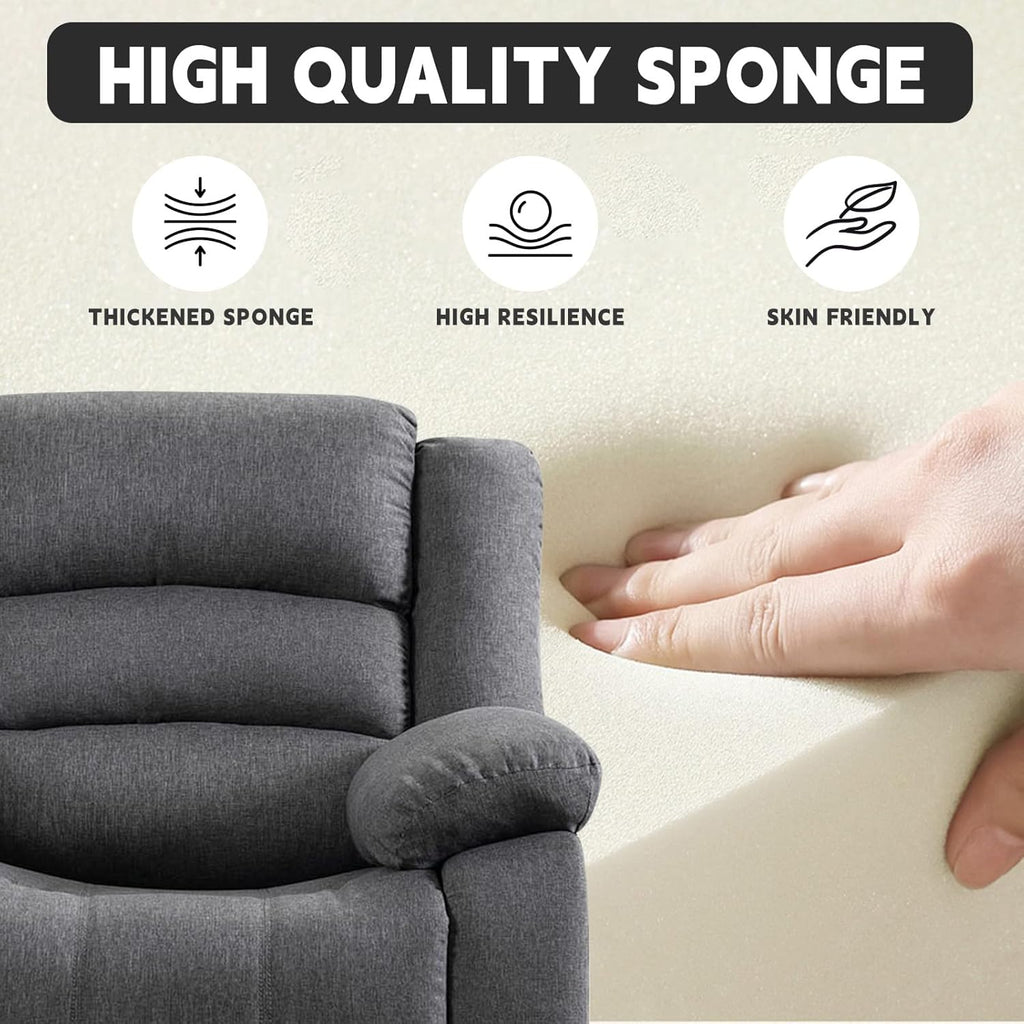 Grey Fabric Power Recliner Chair H73460