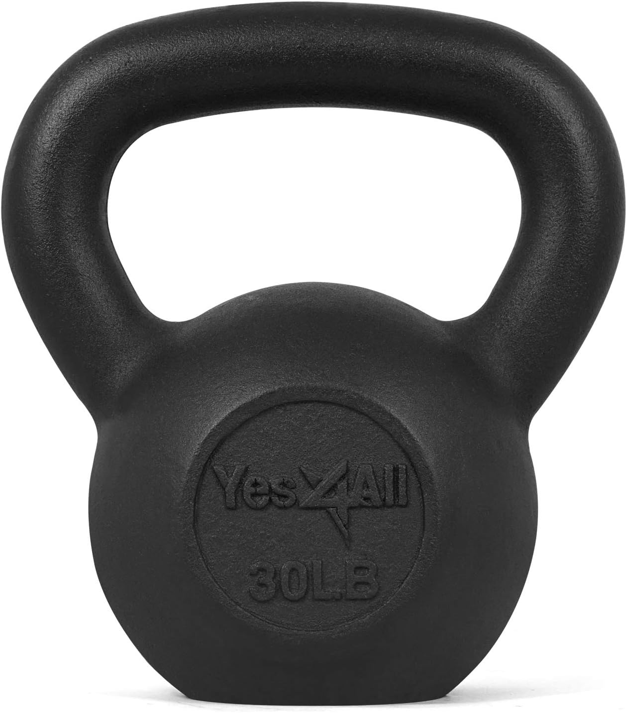 Solid Rubber Base Cast Iron Kettlebell Weights Set, Pack of 2 H388