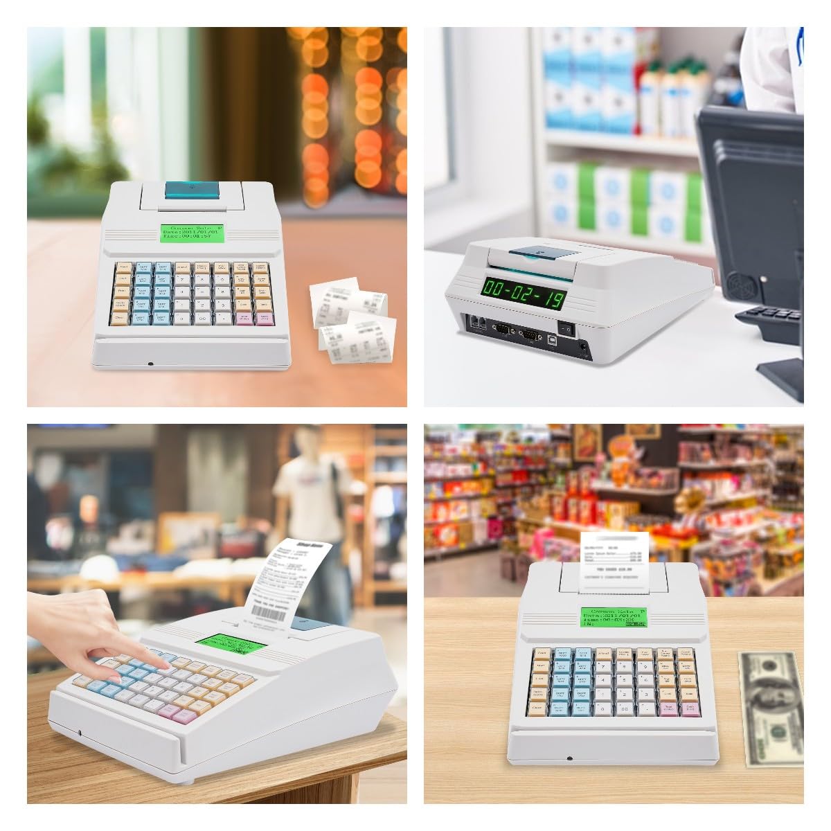 8-Digital LED Display Thermal Cash Register B88645