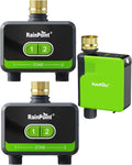 Smart Water Timer with Brass Inlet, Bluetooth Sprinkler Timer 2 Outlet X513033