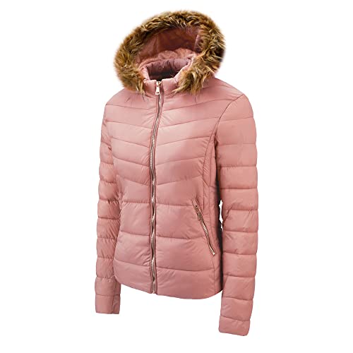 Women's Winter Puffer Jacket Quilted Lightweight Hooded Coat G203100