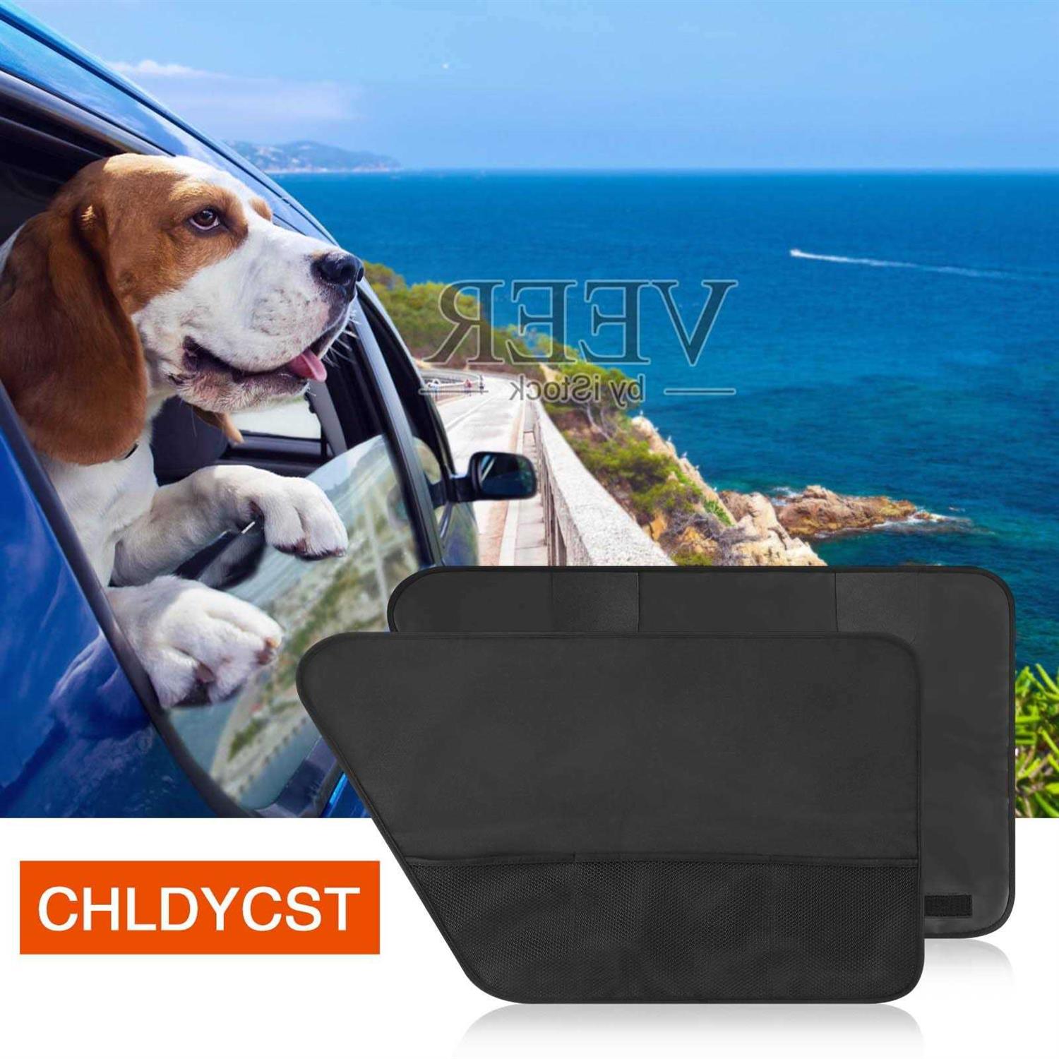 2 Pack Waterproof Pet Car Door Cover Protector D10116