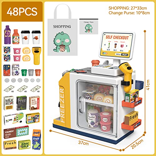 48PCS Pretend Play Cash Register Playset L353