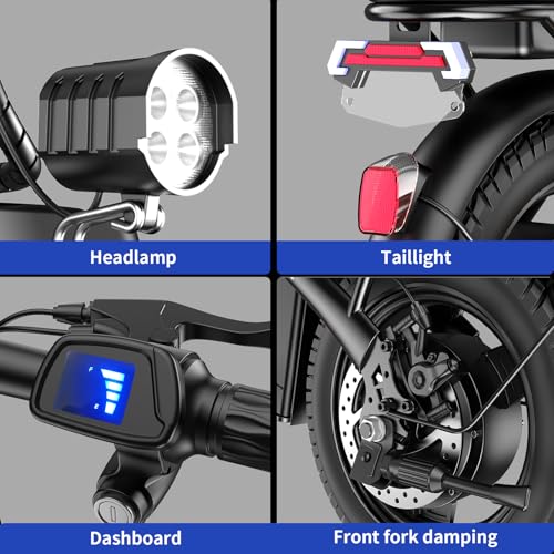 14" 400W 48V12AH Folding Electric Bike F19885