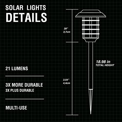 Solar Pathway Lights, 4 Packs B13386