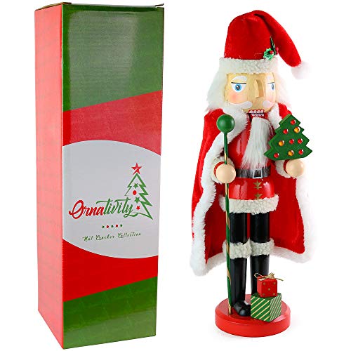 13.5" Wooden Santa Nutcracker B330522