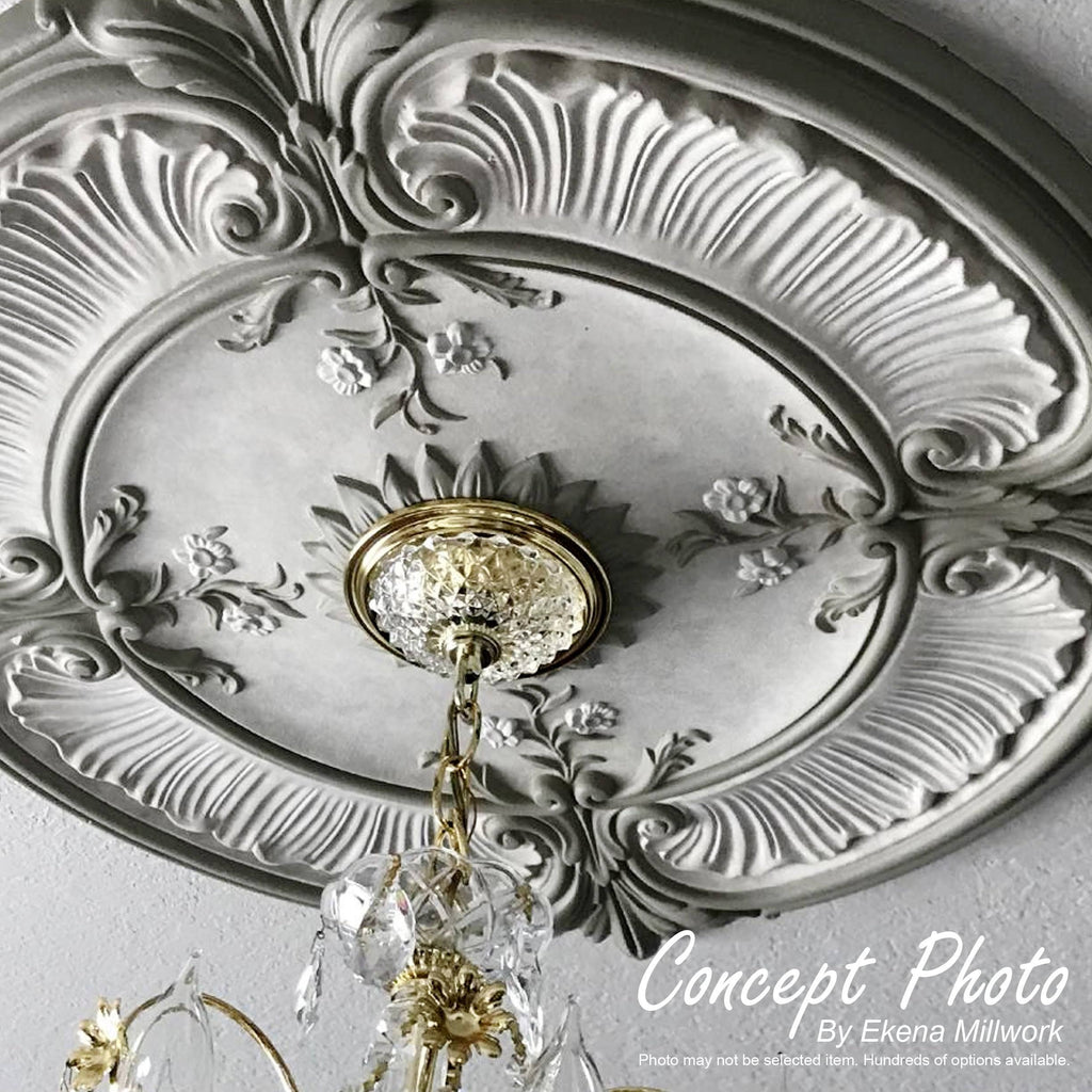 Rose and Ribbon Ceiling Medallion J5396