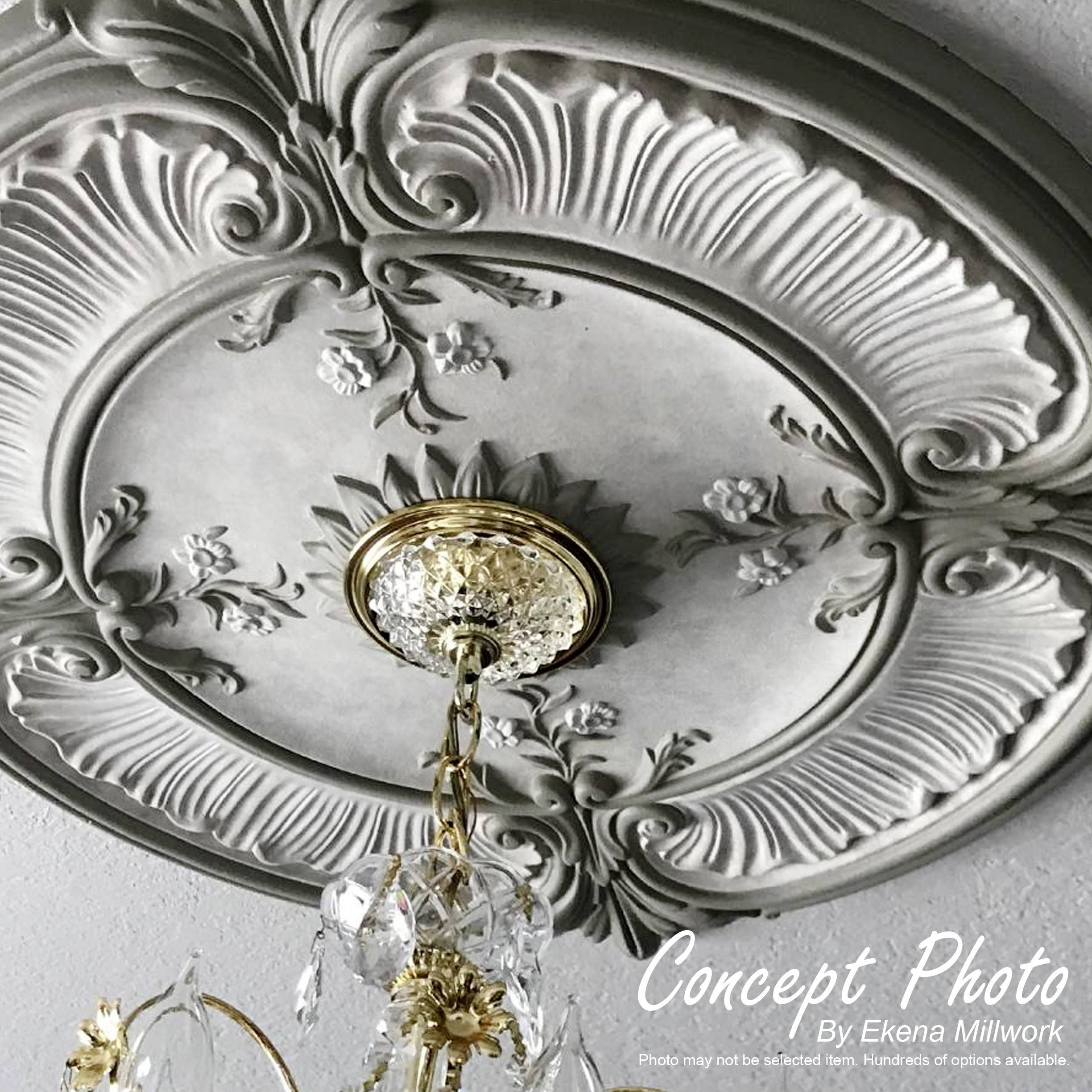 Rose and Ribbon Ceiling Medallion J5396