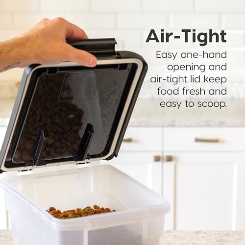Airtight Pet Food Storage Container, 10 lbs, Translucent, BPA Free H399
