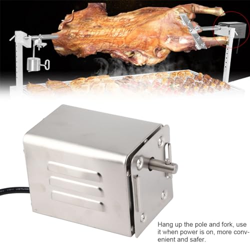 Stainless Steel BBQ Rotisserie Motor Electric Roaster 50-70kgF Torque Capacity US Plug 110V Y180707