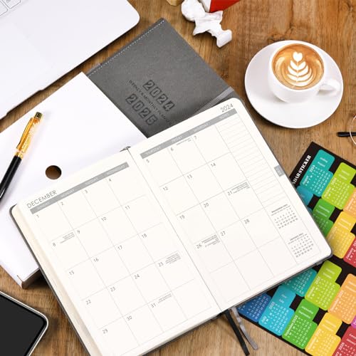 12-Months Weekly Monthly Planner, 5.75" x 8.25", Brown P962111
