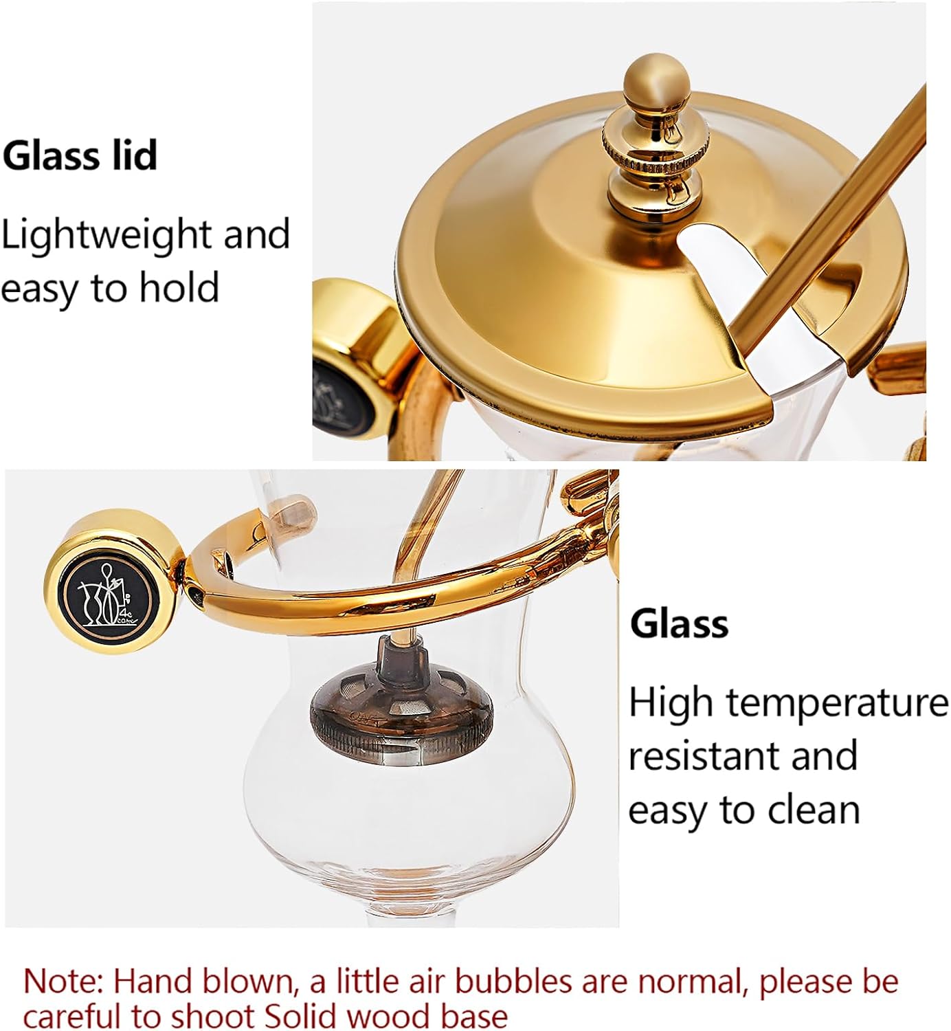 Gold Siphon Coffee Maker R9108