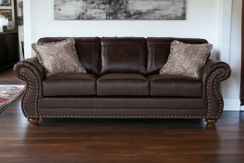 Brownie Faux Leather Sofa & Loveseat Set U760