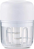 White Mini Electric Garlic Chopper J1697