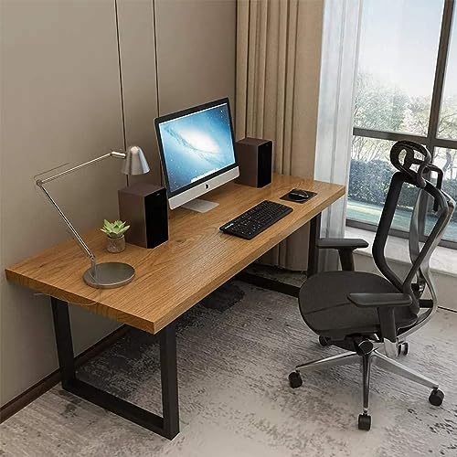 28 Inches Tall H-Shape Steel Desk Table Legs 2 Pack Matte Black N75050