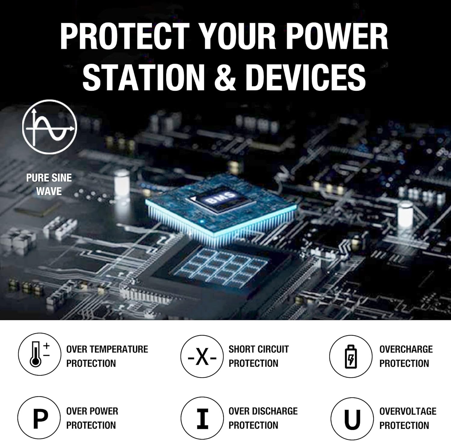 Portable Power Station 518Wh Lithium Battery Pack with 110V/500W AC Outlet W878873
