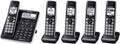 5 Handset DECT 6.0 Bluetooth Cordless Phone System, Black B5000