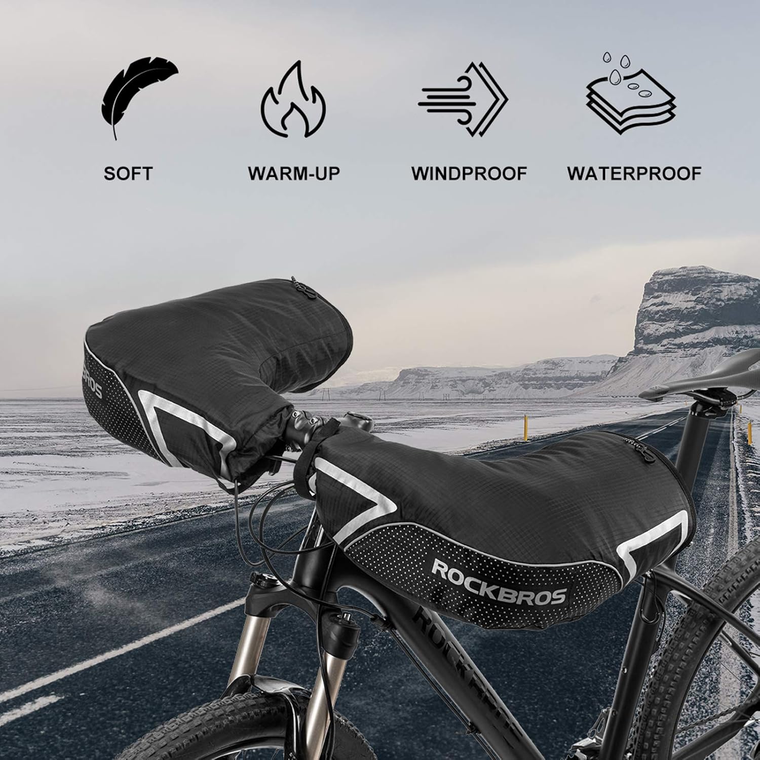 Winter Cycling Handlebar Mittens L817