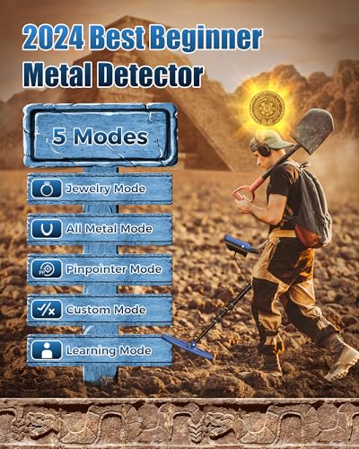 Metal Detector with LCD Display, 10" Coil R885064