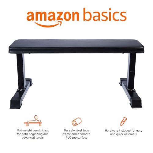 Black Flat Weight Bench G5175